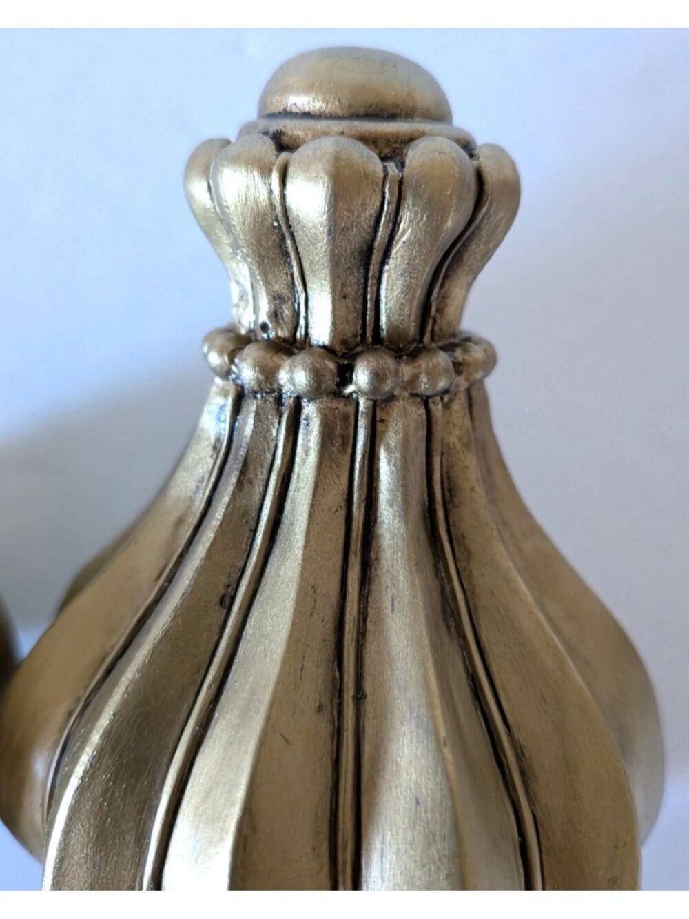 CTG Curtain Rod End Bronze Tone Crown Shaped Decorative Screw-In Finial 4*2 In - Picture 7 of 10